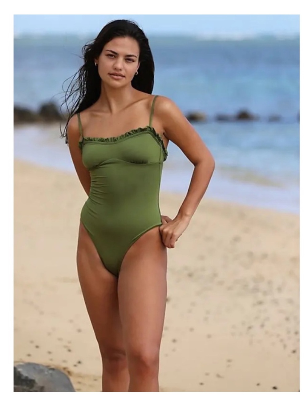 Free People Peony Swimwear Sonnet One Piece NWT Large‎